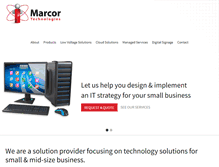 Tablet Screenshot of marcortechnologies.com